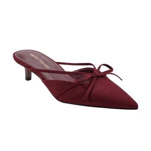 Marc Fisher Women's Florin Slip-On Kitten Heel Pumps - Dark Red
